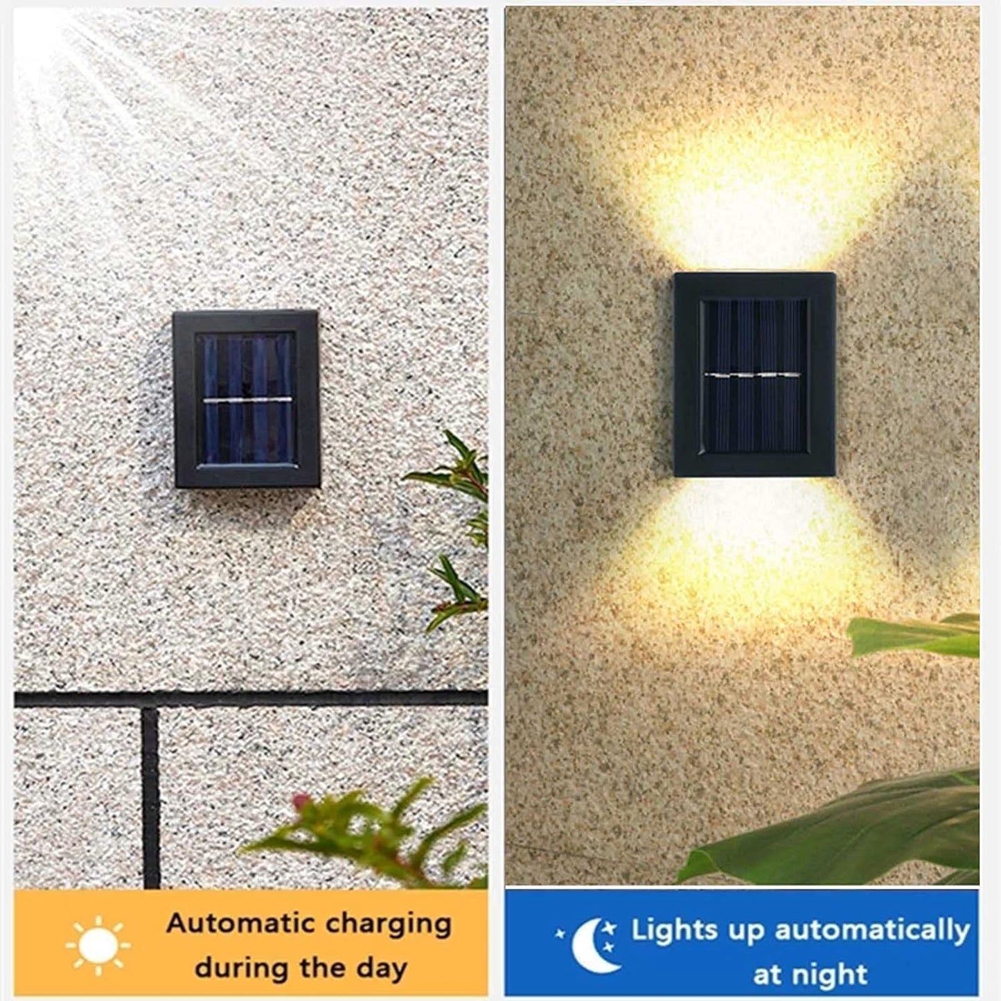 Led Solar Cell Wall Lamp Light