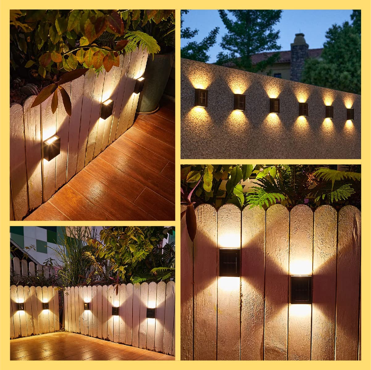 Led Solar Cell Wall Lamp Light