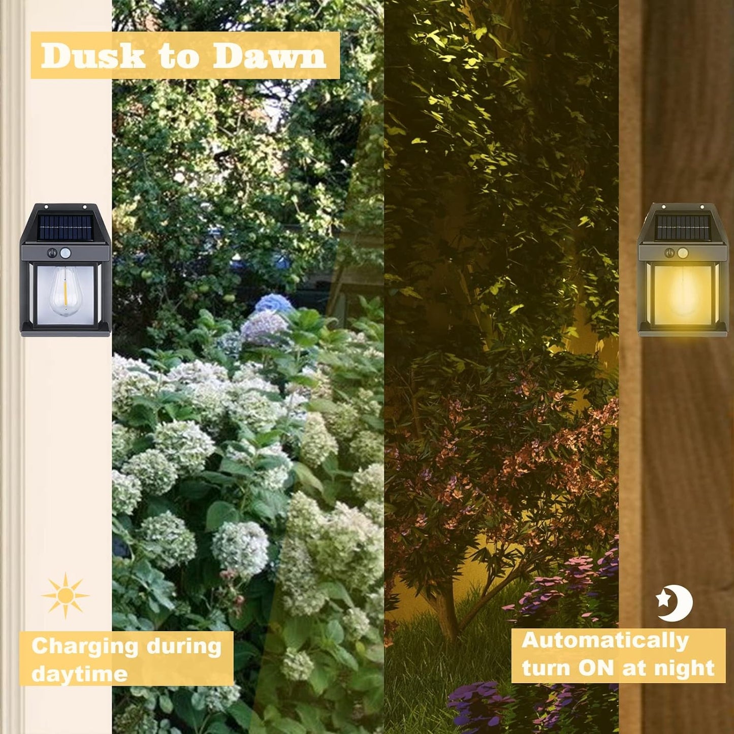 Vital® Solar LED Porch Wall Lights