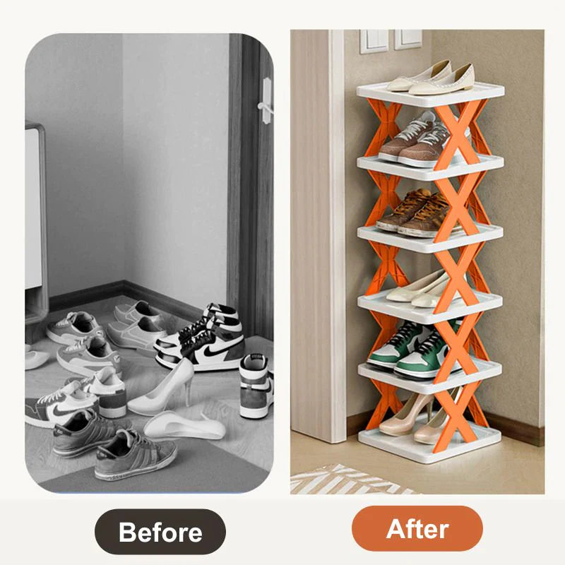 Smart Foldable Shoes Shelf 6 Tier Shoe Rack