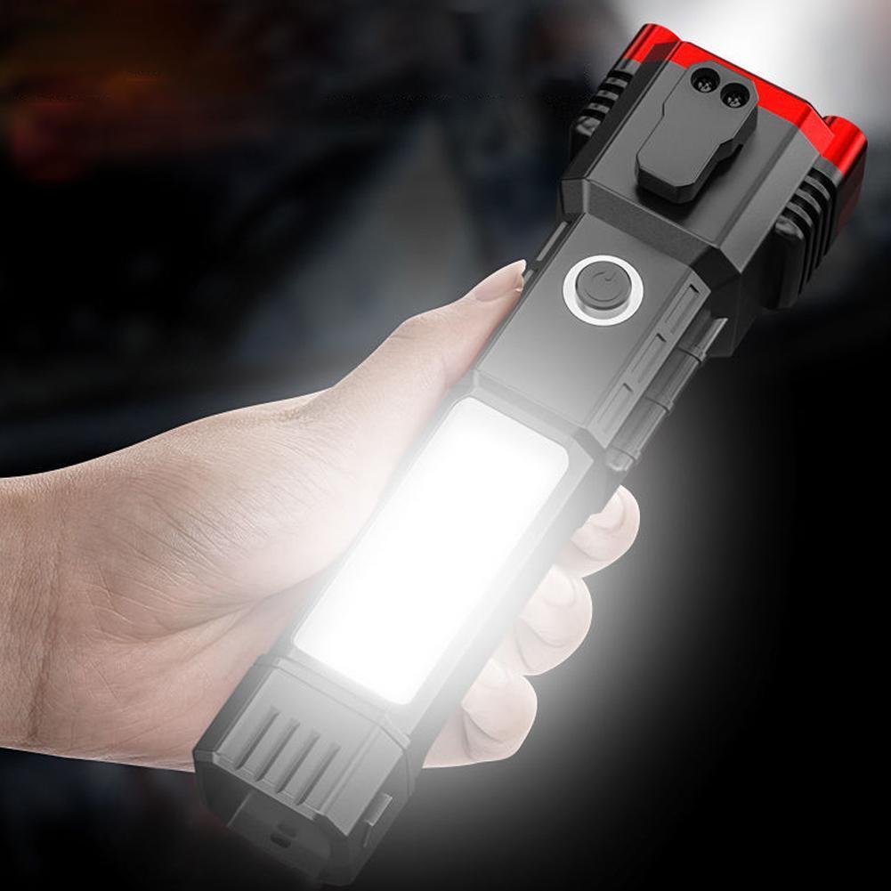 POWERFUL LED TORCH LIGHT with HAMMER