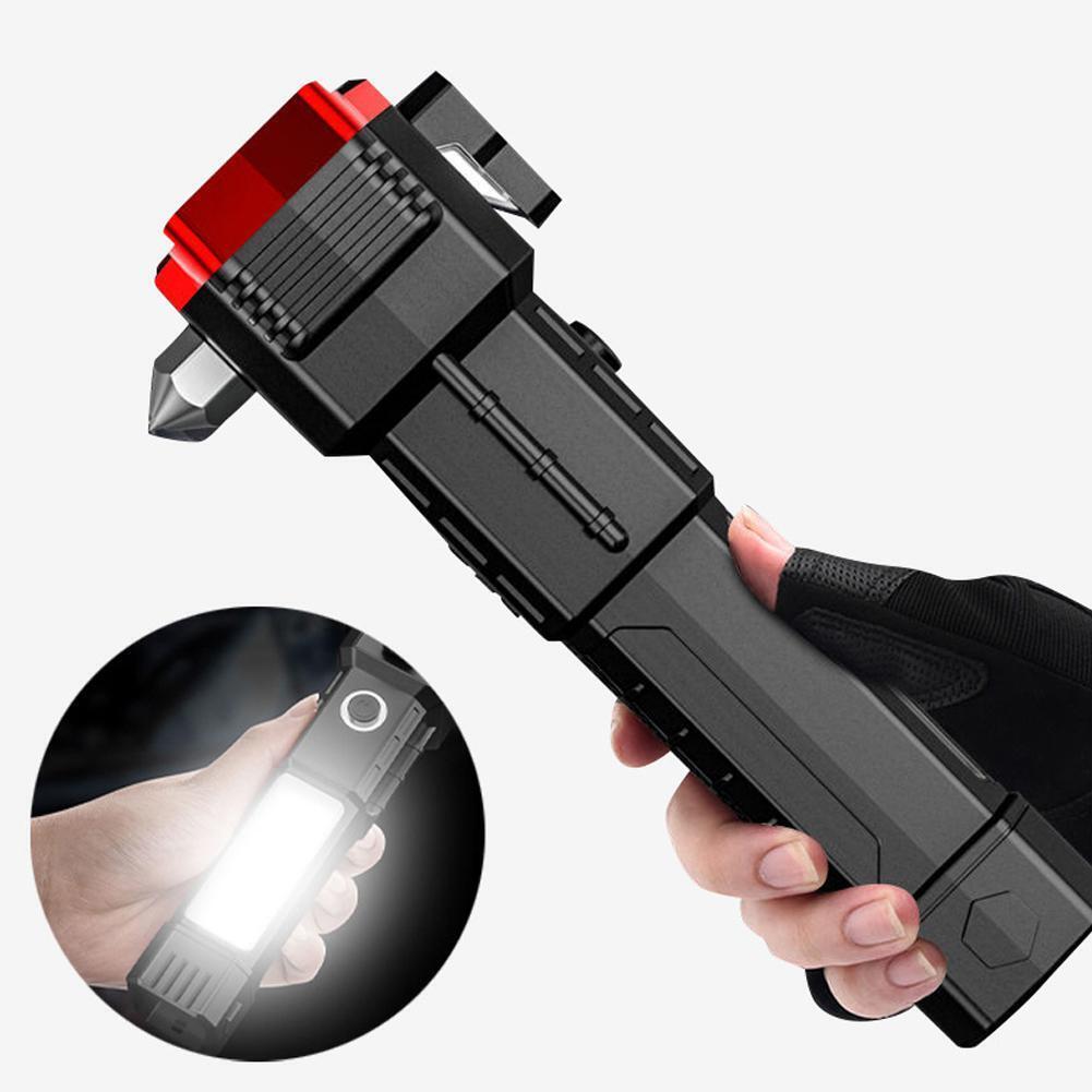 POWERFUL LED TORCH LIGHT with HAMMER